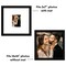 Americanflat 14x14 Wedding Signature Picture Frame - Set of 2 - 5x7 with Mat or 14x14 without Mat - Signature Frame for Celebrations - Shatter Resistant Glass - Hanging Hardware - Black